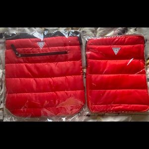 Guess laptop tote and case